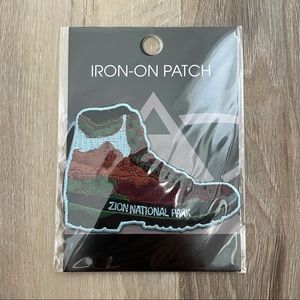 Zion Nation Park Hiking Boot Patch.